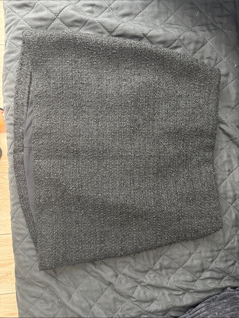 H&M Charcoal Gray Bouclé Mini Skirt
